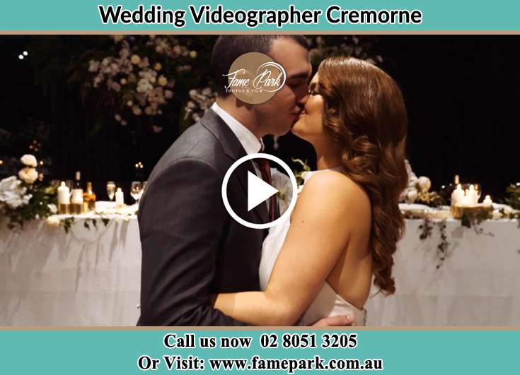 Bride and Groom kissed at he dance floor Cremorne NSW 2090