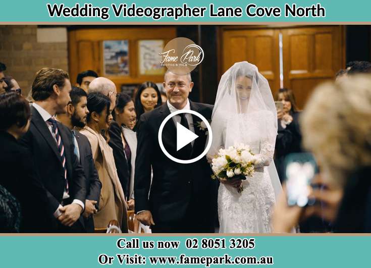 The Bride walking down the aisle with her father Lane Cove North NSW 2066