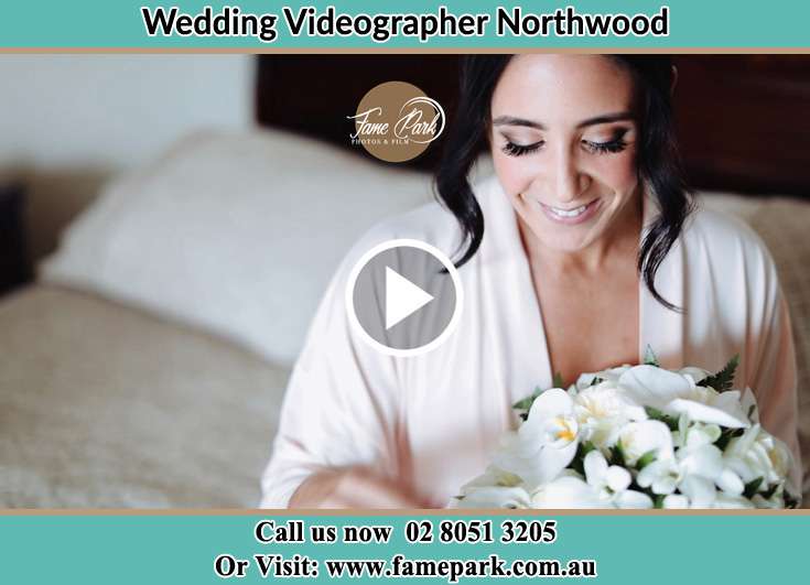 The Bride holding a bouquet of flowers Northwood NSW 2066